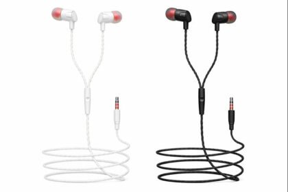 Tangle-free braided cable earphones