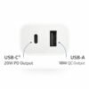 DIGIFY 24W Fast Charging Adapter with USB A and USB Type C Port