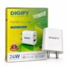 DIGIFY 24W PD QC Travel Charger with Dual USB Port and Retail Box