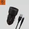 👉 KOAT dual USB car charger with fast charging cable for mobile devices