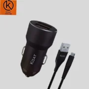 👉 KOAT dual USB car charger with fast charging cable for mobile devices