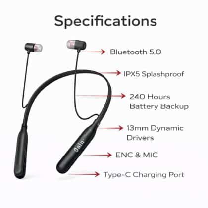 Jai wireless neckband for music and calls