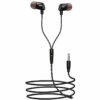 Stereo in-ear wired earphones with microphone and 3.5mm audio jack