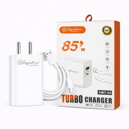 Signature 85W fast charging adapter with cable and retail box