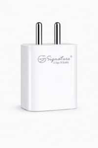 Signature 85W Turbo Fast Charger front view with dual USB and Type-C ports