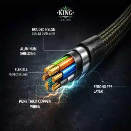 Black Kat King Series durable micro USB cable