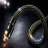 Black Kat King Series 120W micro USB fast charging cable