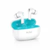 jai air x4 bluetooth earbuds white case blue inside