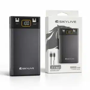 SKYLIVE 10000mAh power bank with digital display fast charging