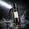 rechargeable LED torch with side light panel
