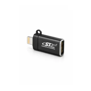 ST Lightning OTG USB 3.0 Adapter connected with iPhone and pen drive for fast data transfer