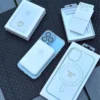 mini magnetic power bank for iPhone with wireless charging