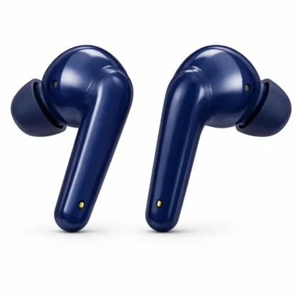 Stylish Black Kat Gun Bluetooth earbuds with deep bass and long battery life