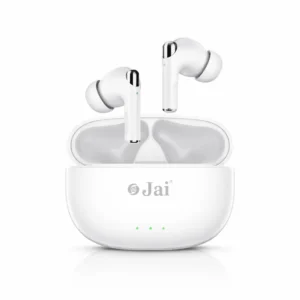 Jai Air X1 wireless earbuds with case front view