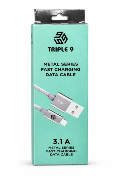 USB to Type-C TP-9 PowerMax cable 120W fast charging support for smartphones and devices