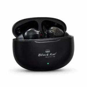 Black Kat Bullet Series Wireless Earbuds White TWS with Charging Case