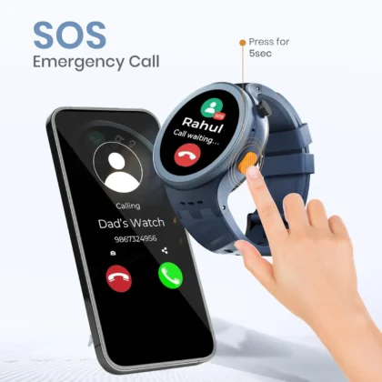 AGEasy Protec smartwatch SOS emergency call button press for instant help