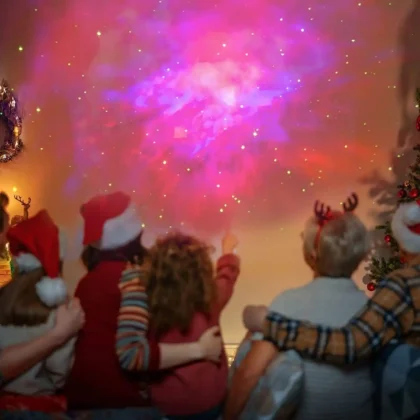 RGB astronaut nebula projector for bedroom ceiling