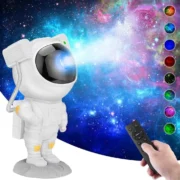 Astronaut galaxy projector night light with remote control
