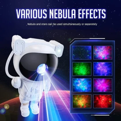 Galaxy projector light with colorful nebula effect
