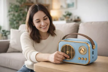 CYOMI Portable FM Radio Wireless Music Speaker