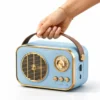 Retro Style Bluetooth Speaker with USB TF Card Support