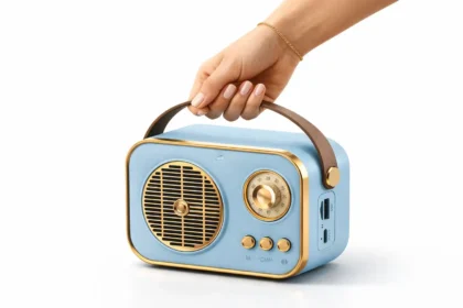 Retro Style Bluetooth Speaker with USB TF Card Support