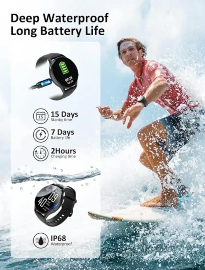 Bluetooth calling smartwatch with notifications