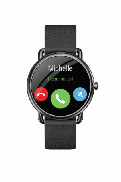 NoiseFit Buzz blue strap smartwatch with sporty design