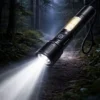Signature rechargeable LED flashlight torch with side COB light