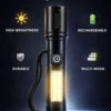 Rechargeable flashlight torch for camping and emergency use